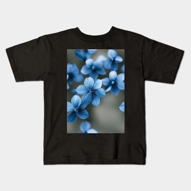 Beautiful Blue Flowers, for all those who love nature #92 Kids T-Shirt by Endless-Designs